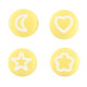 Kralen van Acryl Icon mix Yellow